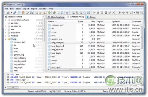 数据库客户端软件HeidiSQL 8.0 发布(图1) www.itjs.cn