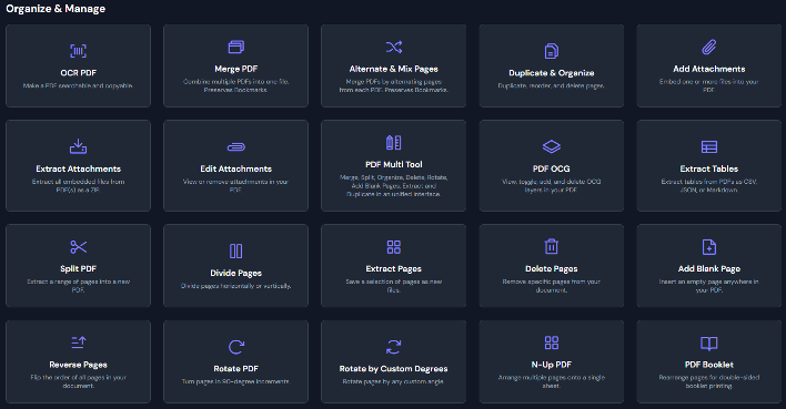 告别付费套路!一款开源免费的 PDF 处理工具箱!(图6) 告别付费套路!一款开源免费的 PDF 处理工具箱!(图6)