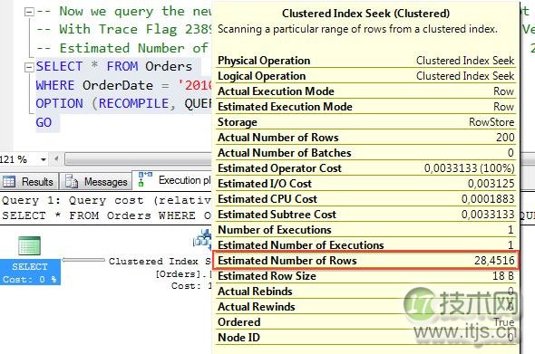 使用自增长键列值的统计信息(图7)