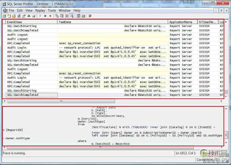 全面掌握SQL Profiler系列2:快速使用(1)(图1) 全面掌握SQL Profiler系列2:快速使用(1)(图1)