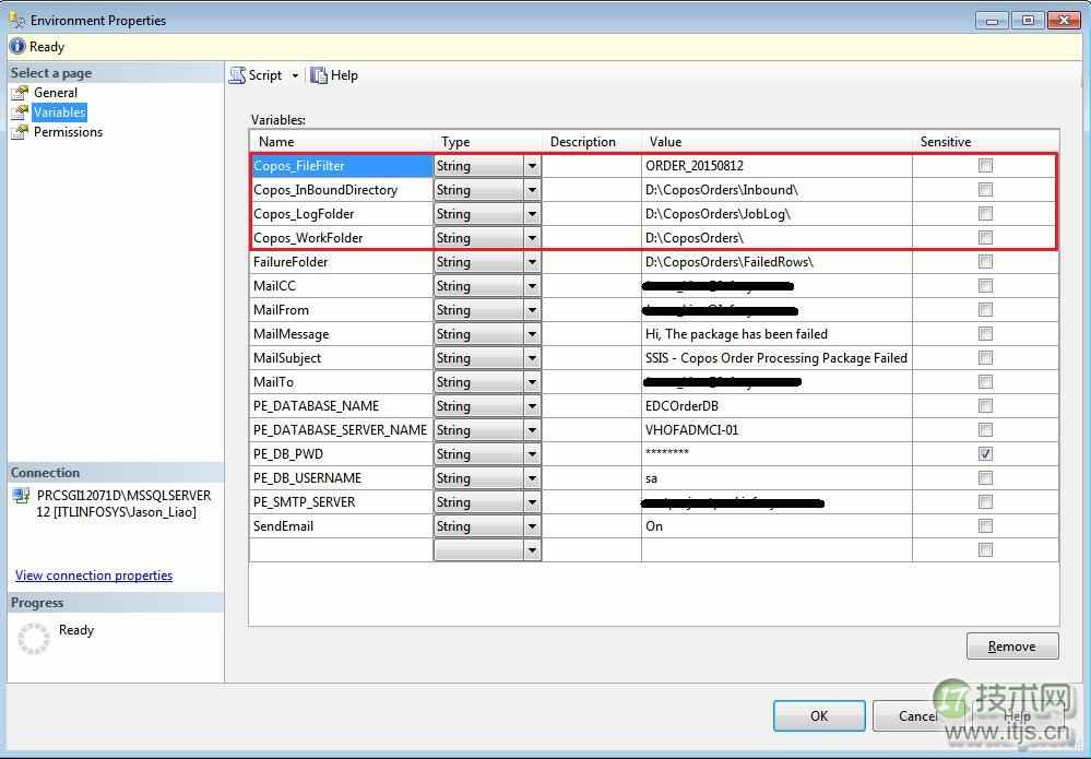 微软 BI 系列随笔 - SSIS 基础 - 参数与环境(图6)