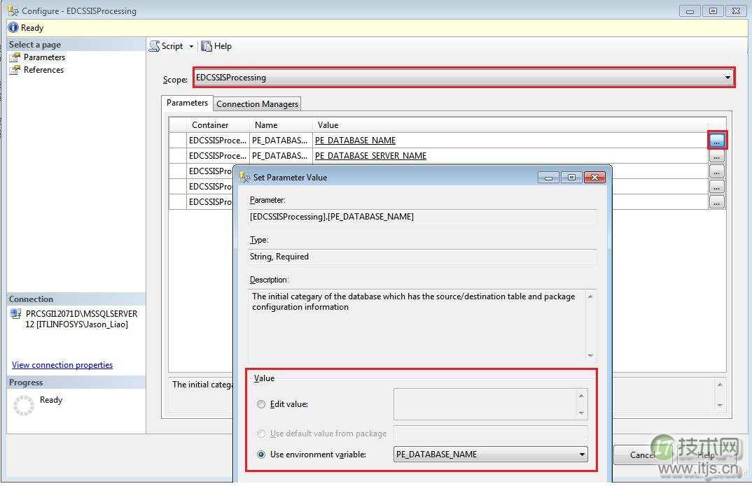 微软 BI 系列随笔 - SSIS 基础 - 参数与环境(图8)