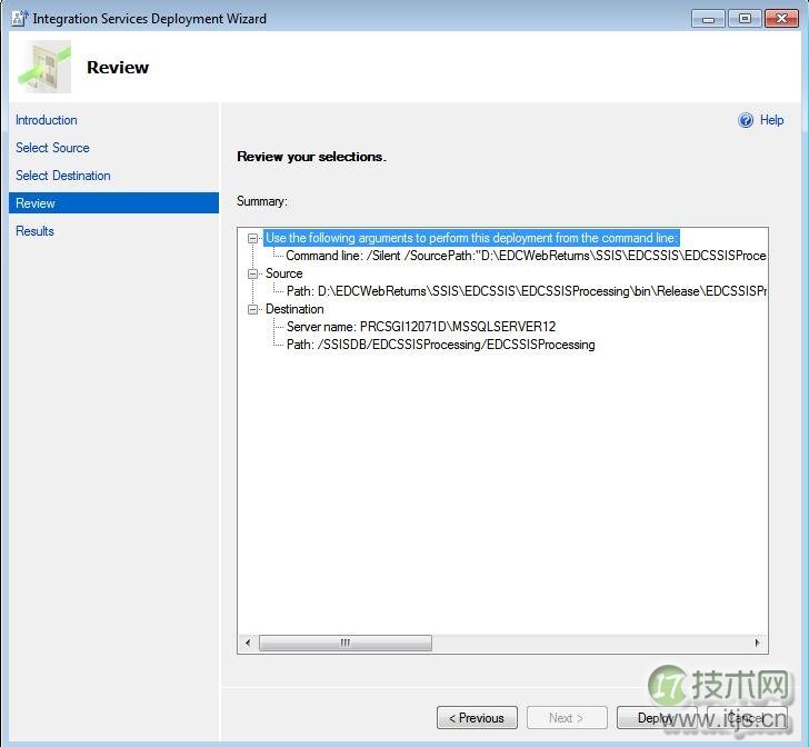微软 BI 系列随笔 - SSIS 2012 基础 - SSIS 项目部署模型(图5)