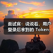 面试官：说说看，用户登录后拿到的 Token，你应该怎么存？存哪里？（图3）