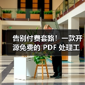 告别付费套路！一款开源免费的 PDF 处理工具箱！