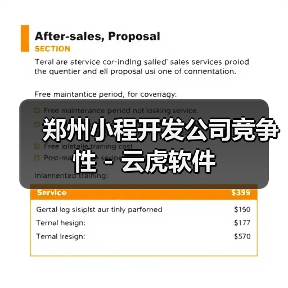 郑州小程开发公司竞争性 - 云虎软件（图4）