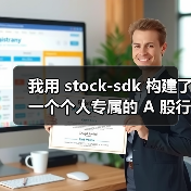 我用 stock-sdk 构建了一个个人专属的 A 股行情仪表盘（图3）