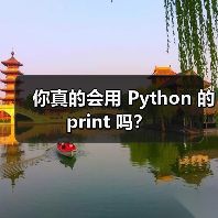 你真的会用 Python 的 print 吗?(图1) 你真的会用 Python 的 print 吗?(图1)