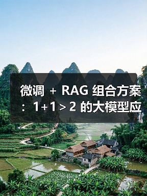微调 + RAG 组合方案:1+1>2 的大模型应用技巧(图4) 微调 + RAG 组合方案:1+1>2 的大模型应用技巧(图4)