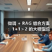 微调 + RAG 组合方案:1+1>2 的大模型应用技巧(图1) 微调 + RAG 组合方案:1+1>2 的大模型应用技巧(图1)