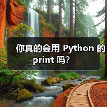 你真的会用 Python 的 print 吗？（图1）
