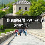 你真的会用 Python 的 print 吗？（图1）