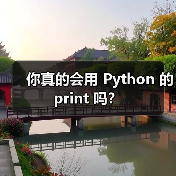 你真的会用 Python 的 print 吗?(图1) 你真的会用 Python 的 print 吗?(图1)