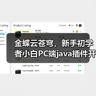 金蝶云苍穹，新手初学者小白PC端java插件开发教学示例（图4）