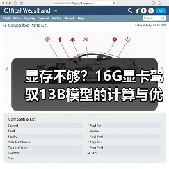 显存不够?16G显卡驾驭13B模型的计算与优化全指南(图1) 显存不够?16G显卡驾驭13B模型的计算与优化全指南(图1)