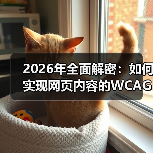 2026年全面解密:如何实现网页内容的WCAG合规标准(图1) 2026年全面解密:如何实现网页内容的WCAG合规标准(图1)