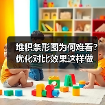 堆积条形图为何难看？优化对比效果这样做（图1）