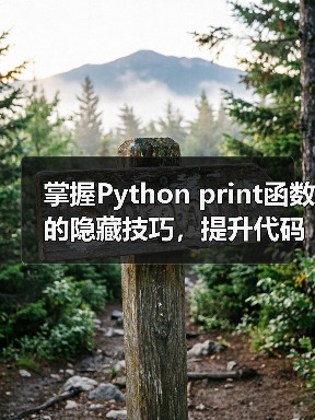 掌握Python print函数的隐藏技巧,提升代码效率!(图1) 掌握Python print函数的隐藏技巧,提升代码效率!(图1)