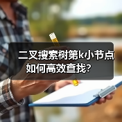 二叉搜索树第k小节点如何高效查找？（图1）