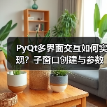 PyQt多界面交互如何实现？子窗口创建与参数传递全解析（图2）