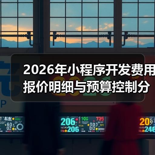 2026年小程序开发费用报价明细与预算控制分析